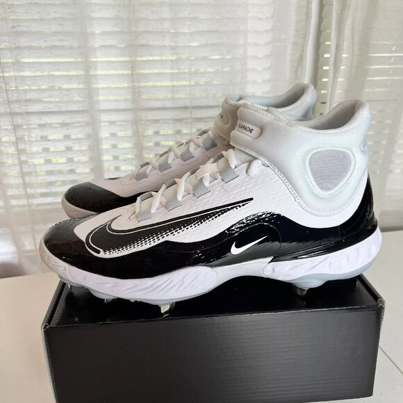 Nike Alpha Huarache Elite Mid Metal Baseball Cleats Mens Size 12